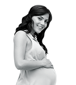 Smiling pregnant woman